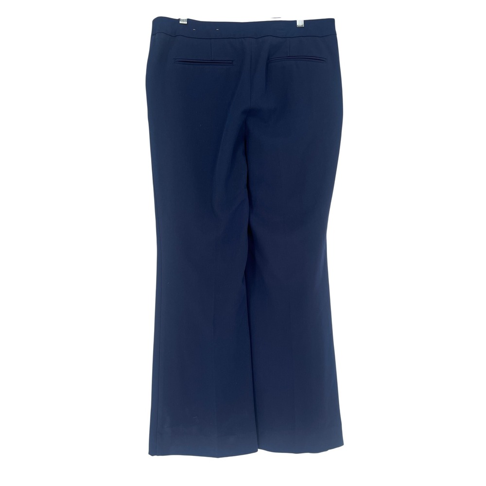 Chico's Trousers Women 12R Navy Blue Wide Leg Career Workwear Professional - Picture 2 of 5